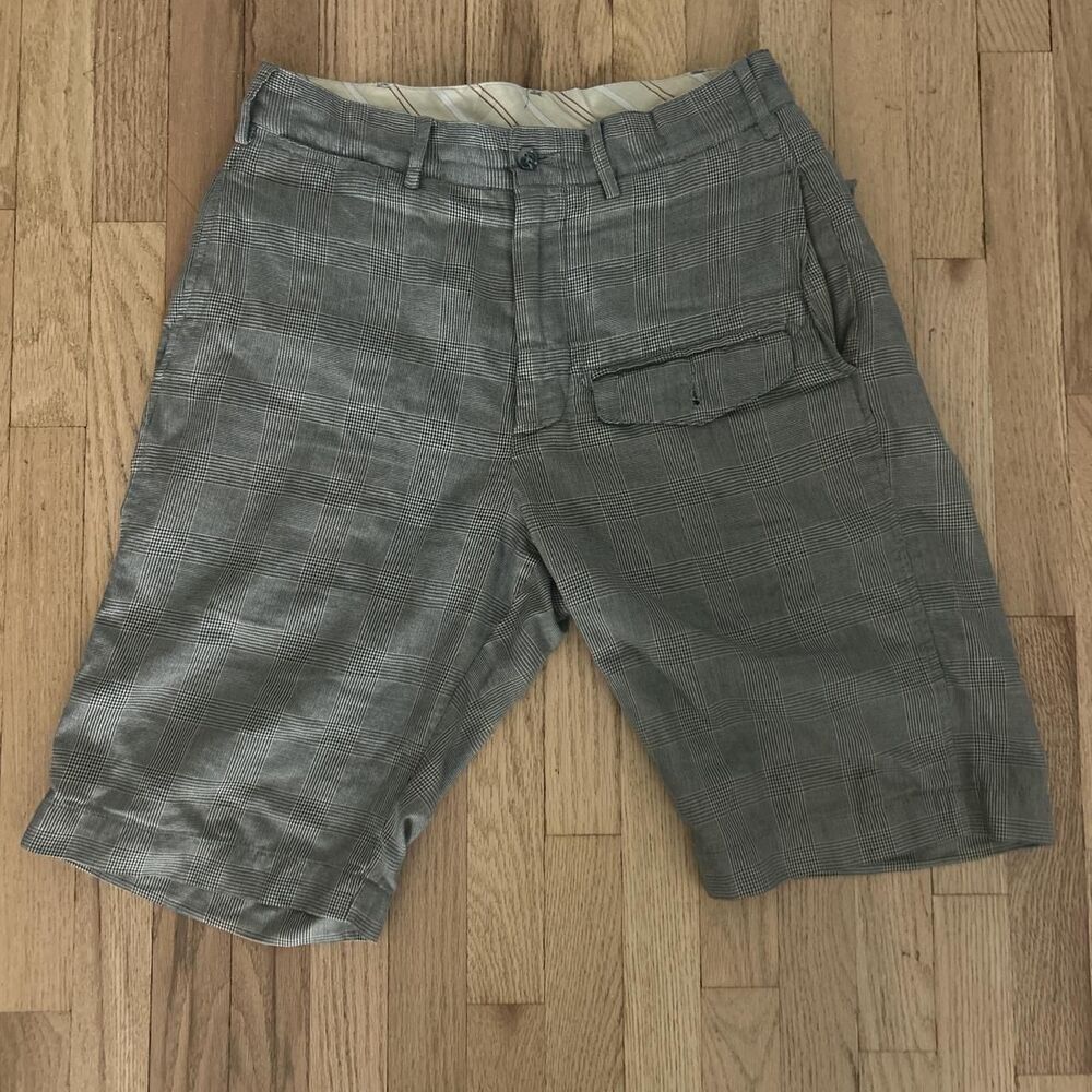 Engineered Garments Men's Grey and Brown Shorts